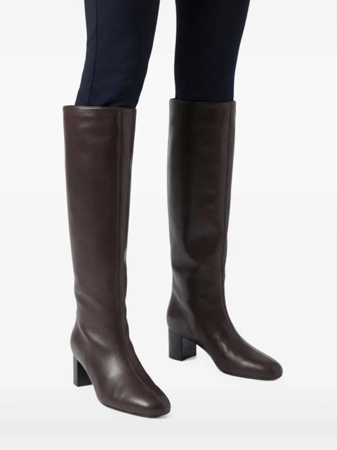 TOTEME Downtown nappa knee-high boots - Brown