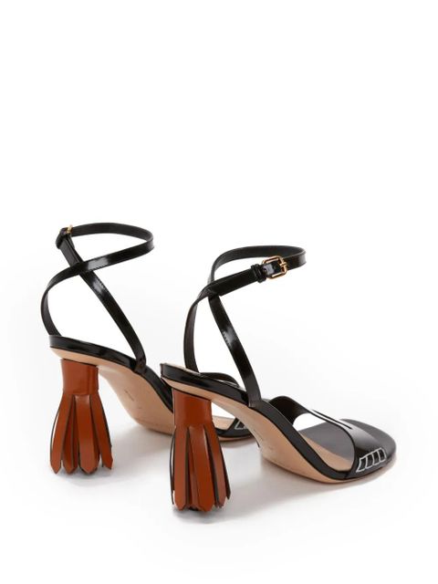 JW Anderson tassel-heel leather sandals - Black
