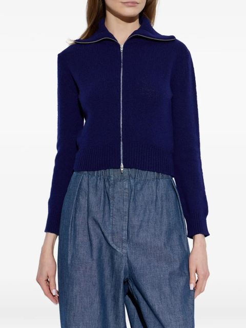 Jil Sander wide-collar cardigan - Blue