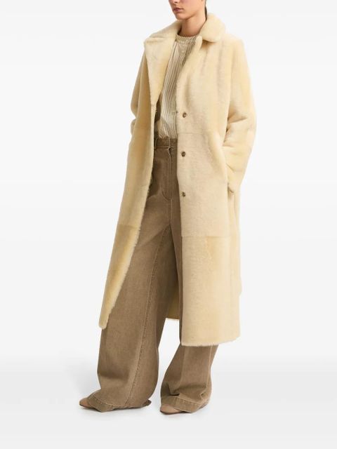 Yves Salomon shearling reversible coat - Neutrals
