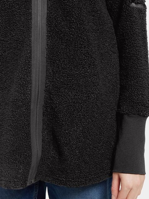 Didriksons bluza polarowa SALLY damska kolor czarny gładka 505165