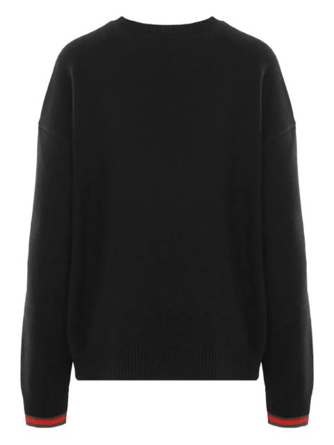 Gucci dropped shoulder web trim sweatshirt - Black - zdjęcie produktu nr 1