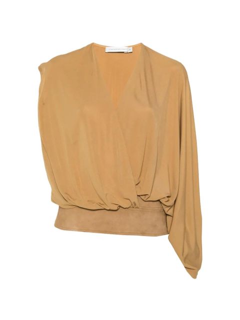 Christopher Esber V-neck blouse - Brown - zdjęcie produktu nr 1