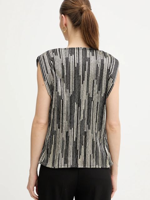 Morgan bluzka damska kolor złoty wzorzysta DIABO