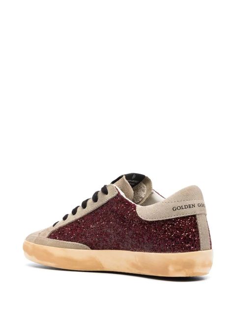 Golden Goose Super-Star glitter sneakers - Red