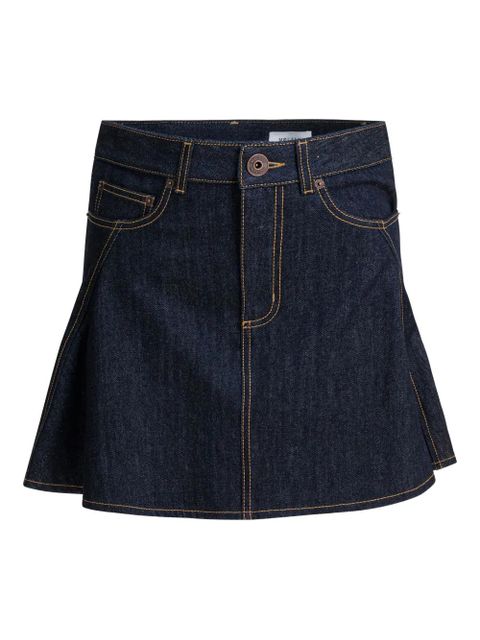 Alexander McQueen flared denim skirt - Blue - zdjęcie produktu nr 1