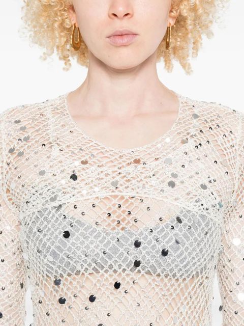 Paris Georgia sequin-embellished maxi dress - Neutrals - zdjęcie produktu nr 2