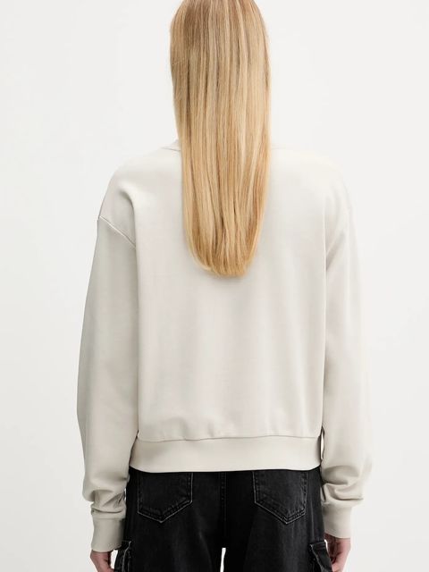 Vans bluza bawełniana damska kolor beżowy gładka VN000RAMEN91