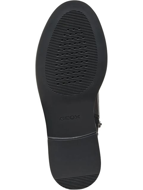 Geox botki skórzane D SERILDA damskie kolor szary na płaskim obcasie D46WYG 00043 C6029