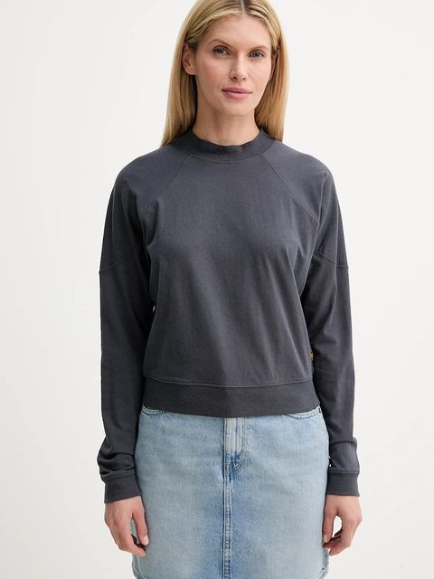 G-Star longsleeve bawełniany kolor szary D26611-D601 - zdjęcie produktu nr 1