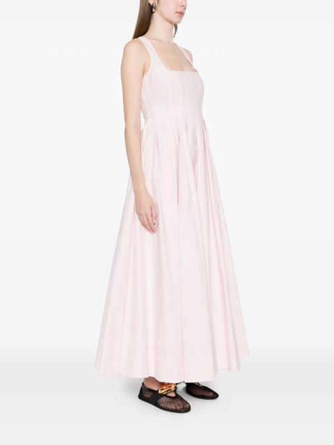 Sportmax square-neck maxi dress - Pink