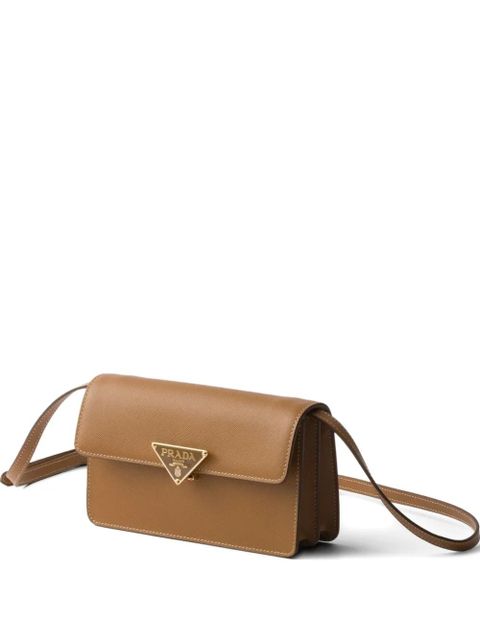 Prada Embleme flap mini bag - Brown - zdjęcie produktu nr 1