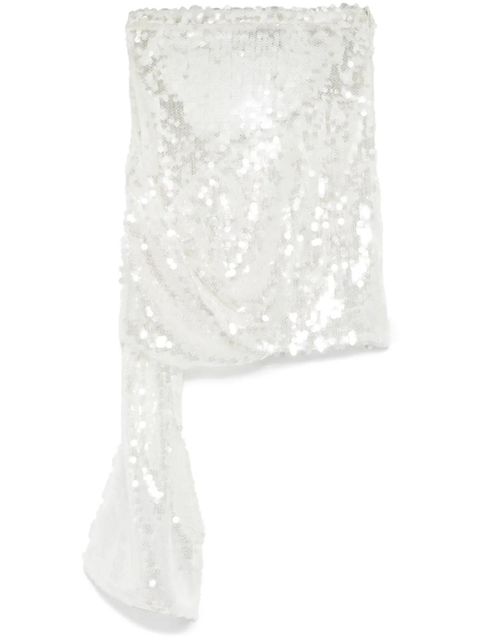 Coperni Knotted mini skirt - White - zdjęcie produktu nr 1