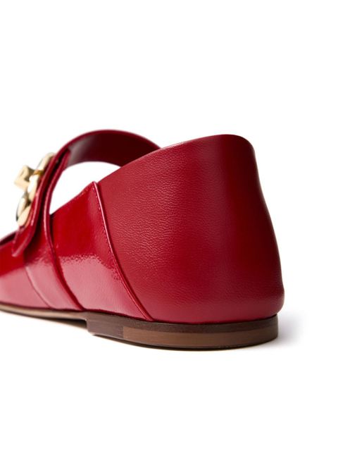 Valentino Garavani VLogo Locker Mary-Jane ballerina shoes - Red - zdjęcie produktu nr 2