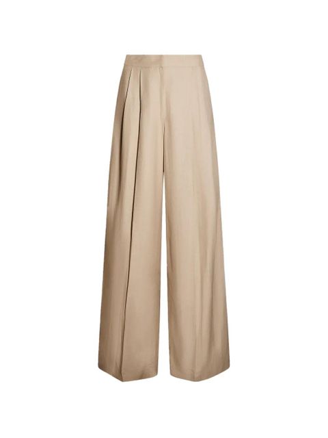 Yves Salomon pleated palazzo pants - Neutrals - zdjęcie produktu nr 1