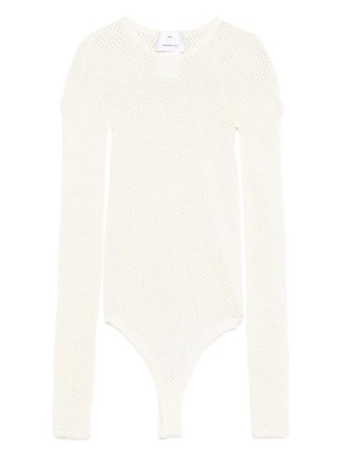 WARDROBE.NYC mesh-knit bodysuit - White - zdjęcie produktu nr 1