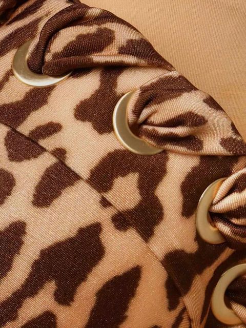 ZIMMERMANN leopard-print swimsuit - TAN LEOPARD