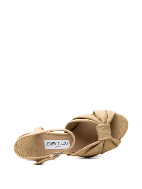 Jimmy Choo platform-heel sandals - Neutrals