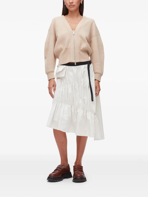 3.1 Phillip Lim ruffled asymmetric skirt - White - zdjęcie produktu nr 2
