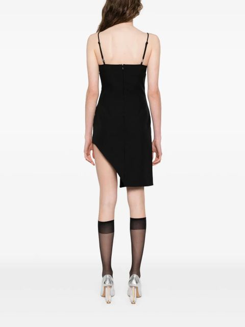 Coperni asymmetric mini dress - Black