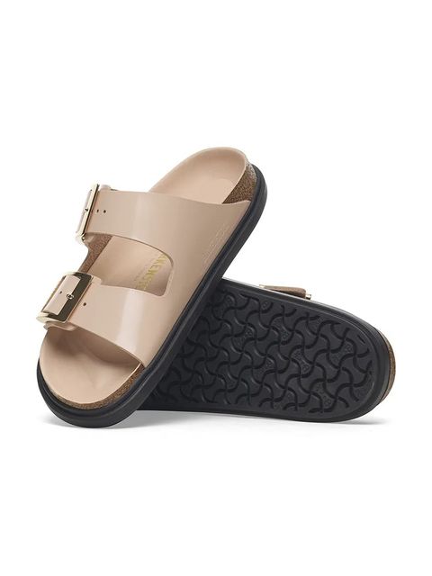 Birkenstock klapki skórzane Arizona Droplet Buckle