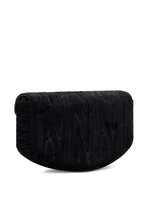 GANNI textured shoulder bag - Black