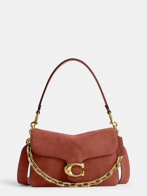 Coach torebka damska zamszowa Suade Chain Tabby Shoulder Bag - zdjęcie produktu nr 1