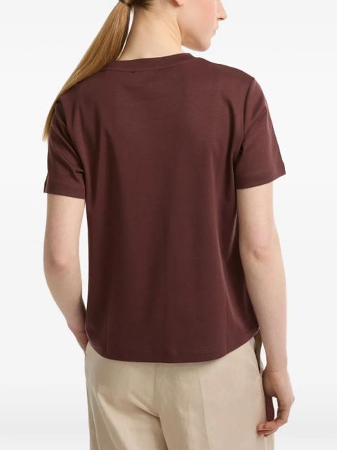 Yves Salomon interlock T-shirt - Brown