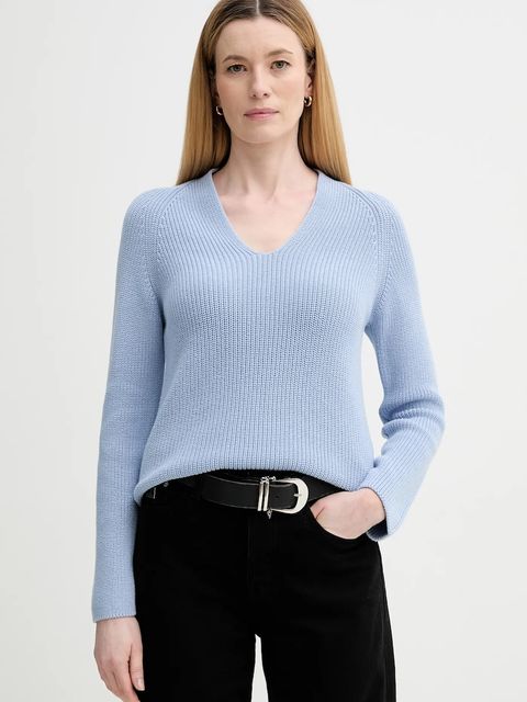 Marc O'Polo sweter bawełniany damski kolor niebieski 600605960323 - zdjęcie produktu nr 1