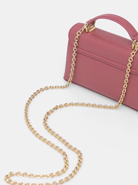 Furla torebka skórzana kolor różowy WE00423.ARE000.4147S