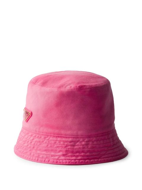 Prada cotton bucket hat - Pink - zdjęcie produktu nr 1
