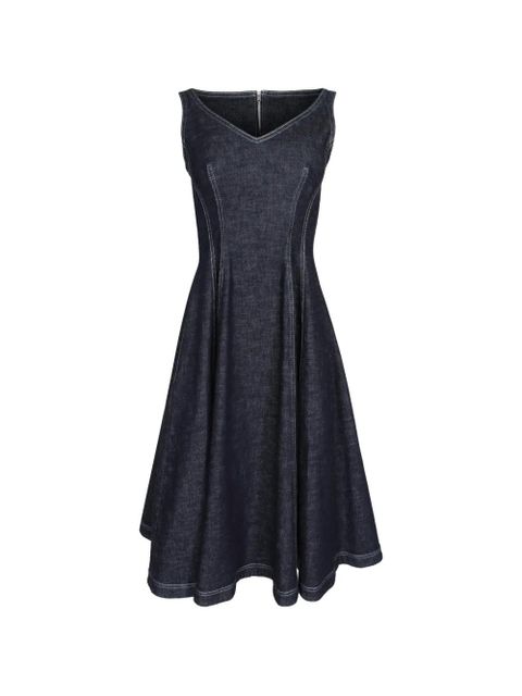 Marni V-neck sleeveless midi dress - Blue - zdjęcie produktu nr 1