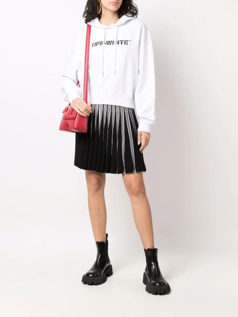 Off-White rhinestone-embellished logo hoodie - zdjęcie produktu nr 2