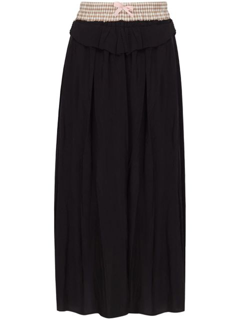 Maison Margiela panelled midi skirt - Black - zdjęcie produktu nr 1