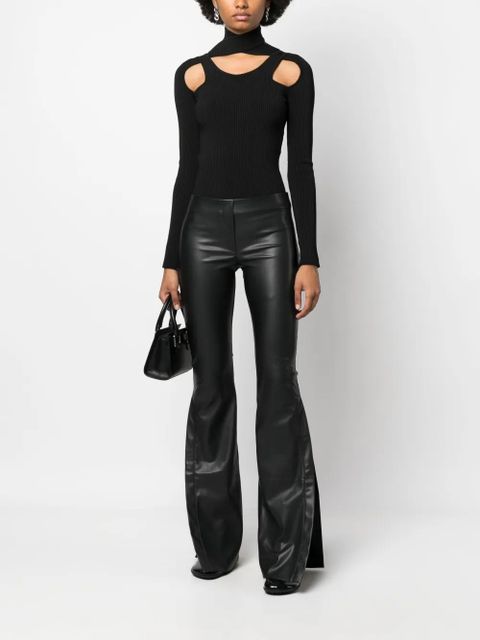 Coperni panelled-design flared trousers - Black - zdjęcie produktu nr 2