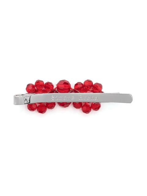Simone Rocha crystal-embellished hairclip - Red - zdjęcie produktu nr 2