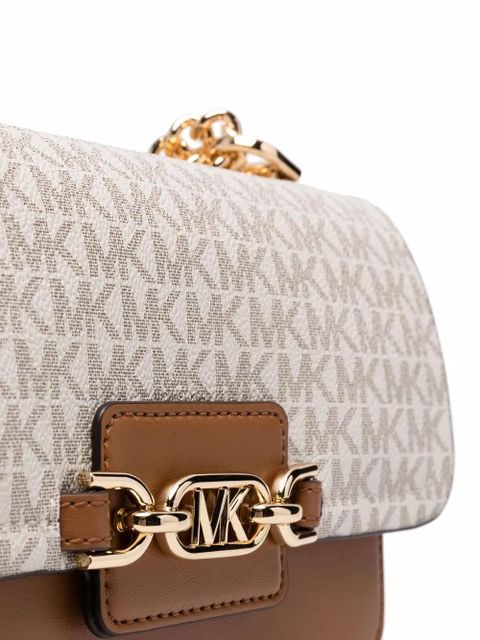 Michael Kors monogram-logo shoulder bag - Neutrals