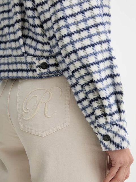 Levi's kurtka z domieszką wełny kolor niebieski przejściowa oversize 003RZ