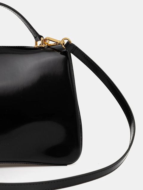 Pollini torebka skórzana kolor czarny PC4417PP0N QB1