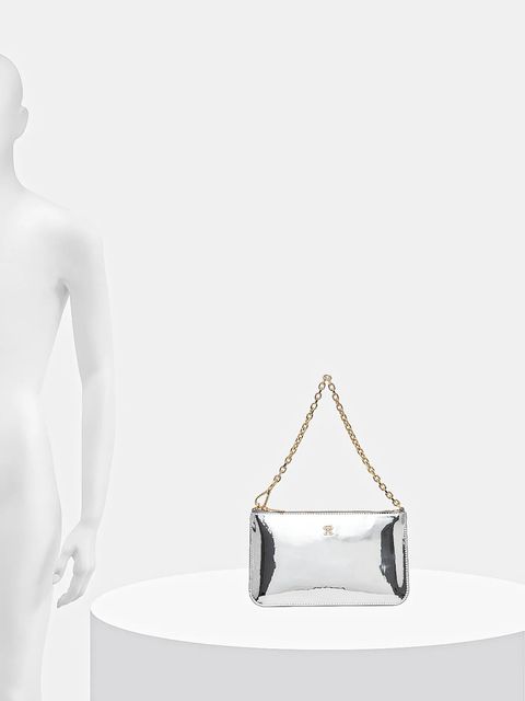 Tommy Hilfiger kopertówka kolor srebrny AW0AW18219