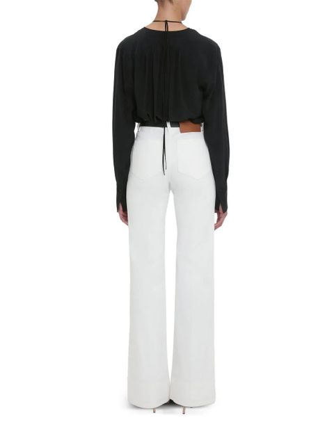 Victoria Beckham gathered-detail blouse - Black