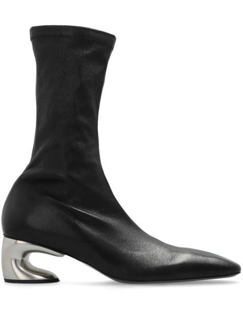 Jil Sander 60mm contrast-heel ankle boots - Black - zdjęcie produktu nr 1