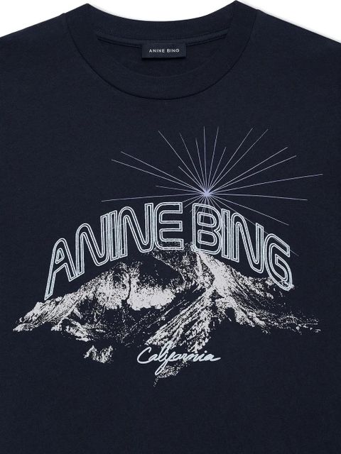 ANINE BING The walker crew-neck T-shirt - Blue