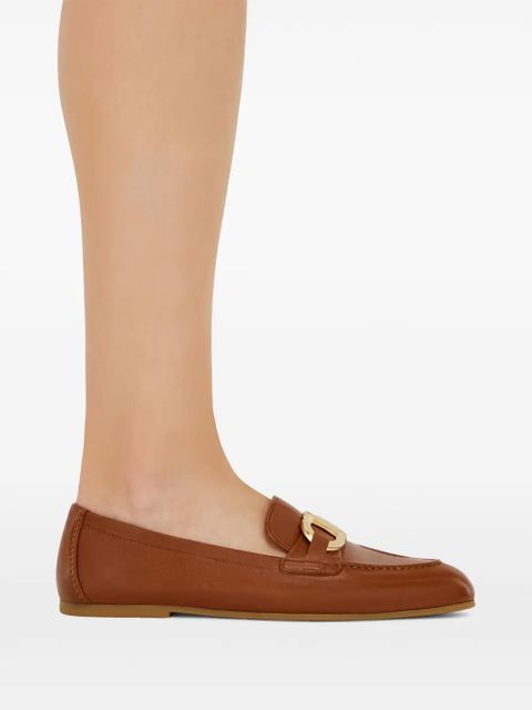 Ferragamo Gancini loafers - Brown