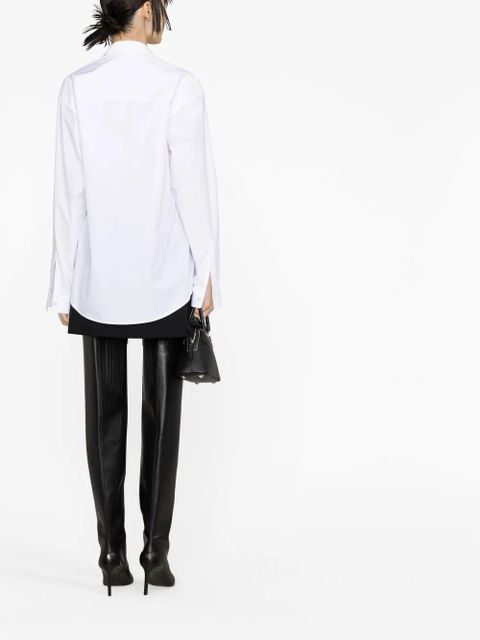 Balenciaga hourglass-shape long-sleeve shirt - White
