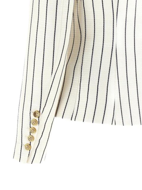 Balmain double-breasted striped blazer - Neutrals