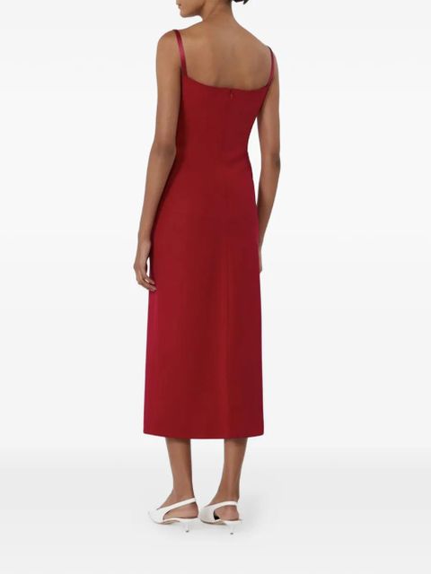 Max Mara Cady draped midi dress - Red
