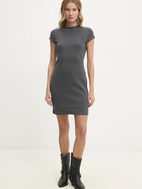 Calvin Klein Jeans sukienka bawełniana - zdjęcie produktu nr 2