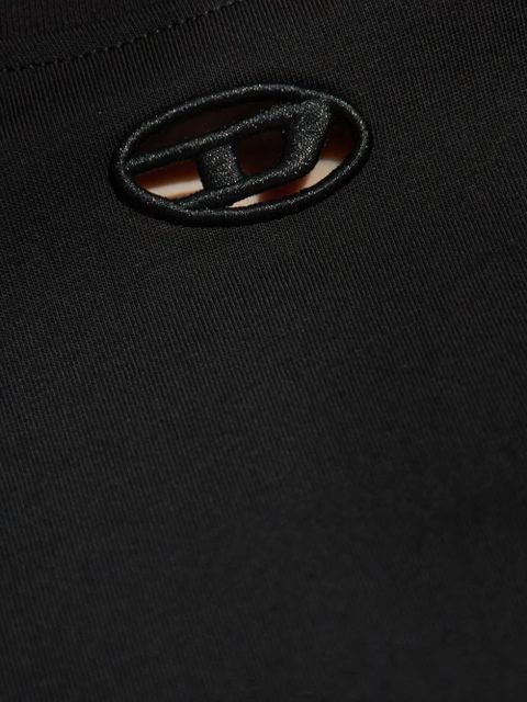 Diesel oval-detail T-shirt - Black