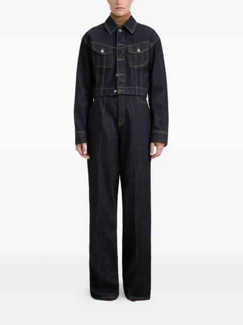 Victoria Beckham button-fastening denim jacket - Blue